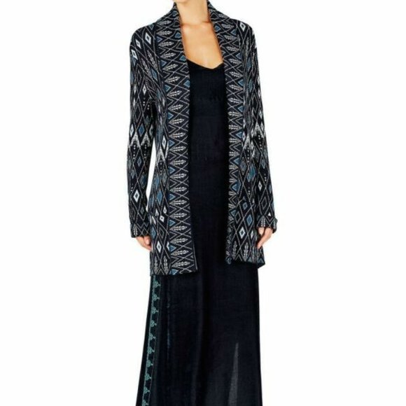 TIGERLILY Unma Navy Blue Longline Cardigan RRP$299 - Picture 9 of 16